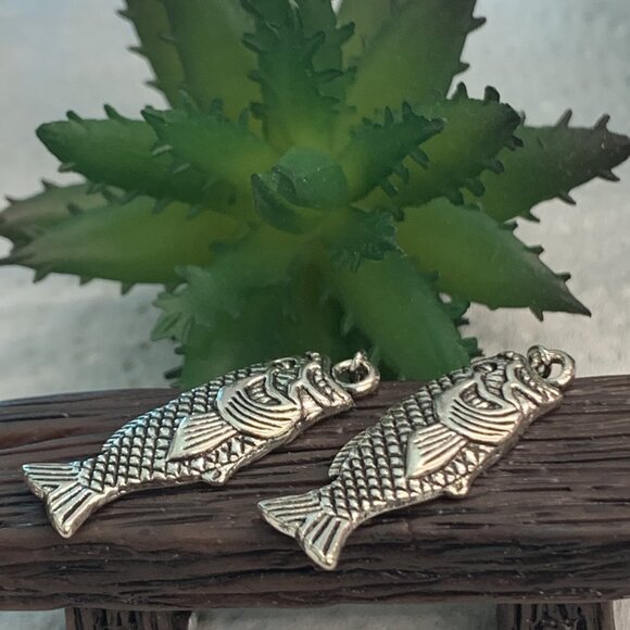 Fish Earring, Fishing Earring, Silly Animal Earring, Gift Idea, Fish Charm - Picture 5 of 9